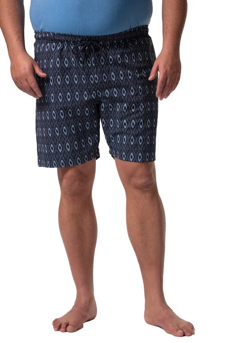 Plavkové šortky Men+, břišní střih, plošný potisk, 3 kapsy, do 8XL