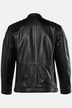 Kožená motorkářská bunda Men+, stojáček, kovový zip, do 7XL