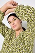 Robe maxi avec volants, décolleté en V et imprimé léopard tendance