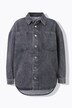 Denim overhemd, oversized, overhemdkraag, lange mouw