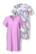 Bigshirts, set van 2, papegaai, tuniekhals, halve mouw