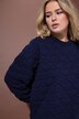 Robe mini en molleton, coupe oversize, matelassage CŒURS