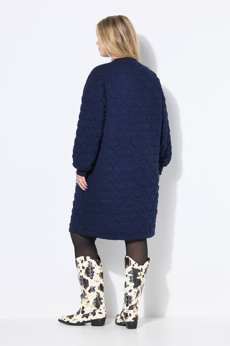 Robe mini en molleton, coupe oversize, matelassage CŒURS