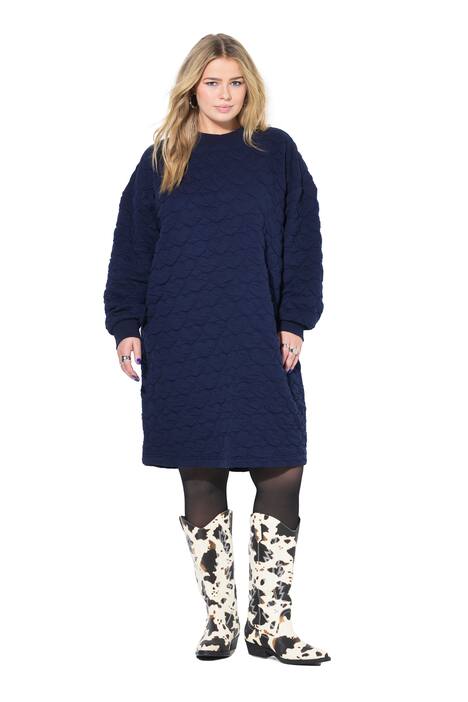 Teplákové mini šaty, oversize, vyšívání HEART