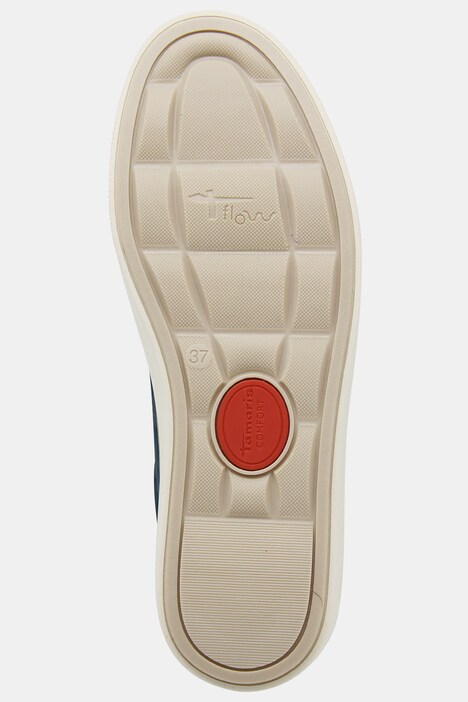 Tamaris Comfort sneaker i skinn, glidelås, komfortbredde