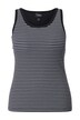 Podprsenkový top, pruhy, kulatý výstřih, bez rukávů, integrovaná podprsenka