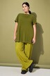 Jersey broek, wijde pijpen, elastische tailleband
