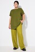 Jersey broek, wijde pijpen, elastische tailleband