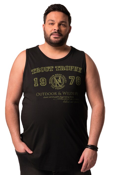 Tílko Men+, spodní košile, potisk, kulatý výstřih, do 8XL