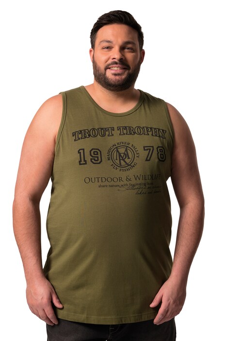 Tílko Men+, spodní košile, potisk, kulatý výstřih, do 8XL