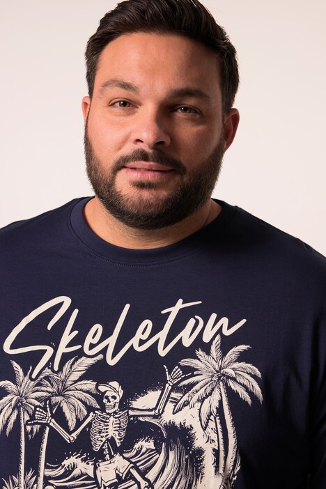 Men+ T-shirt, kort ærme, print, rund hals, til 8XL