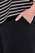 Pyjama, strepen, borduursel, V-hals, halve mouwen