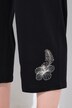 Pyjama, strepen, borduursel, V-hals, halve mouwen
