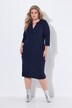 Robe à col tunisien et manches 3/4, poches