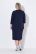 Robe à col tunisien et manches 3/4, poches