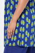 Slinky longshirt, A-lijn, V-hals, halve mouwen