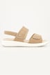 Sandales en cuir Caprice. Semelle de propreté amovible - largeur H