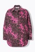 Cord-skjorte, Oversize-form, leopard-print