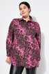 Cord-skjorte, Oversize-form, leopard-print