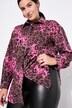 Cord-skjorte, Oversize-form, leopard-print