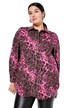 Manšestrová košile, oversize střih, leopardí potisk