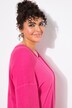 Jerseyjakke, mesh, oversized, V-hals, 3/4-ermer