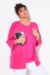 Jerseyjakke, mesh, oversized, V-hals, 3/4-ermer