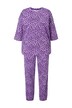 Pyžamo, dlouhé dvojdílné, barevný leopardí vzor, OEKO-TEX