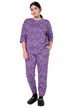 Pyžamo, dlouhé dvojdílné, barevný leopardí vzor, OEKO-TEX