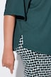 Blusa, textura, cuello camisero, media manga