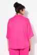Lightly Textured 3/4 Sleeve Button Down Blouse