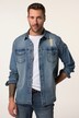 JP 1880 denim overhemd FLEXNAMIC®, denim, lange mouwen, kentkraag, Modern Fit