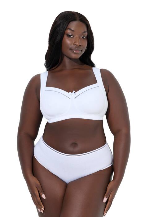 Odlehčující podprsenka, bez kostic, krajka, košíčky C-H