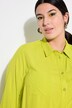 Textured Long Sleeve Button Down Tunic Shirt