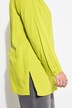 Textured Long Sleeve Button Down Tunic Shirt