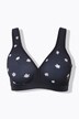 Soutien-gorge minimiseur. Sans armatures. Motif à fleurs - bonnet C-D