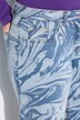 Jean 5 poches, coupe Wide Legs, imprimé au laser
