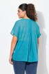 Blouse, zebrapatroon, A-lijn, V-hals, halve mouwen
