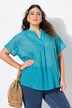 Blouse, zebrapatroon, A-lijn, V-hals, halve mouwen