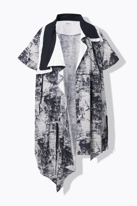 Chaqueta, ajuste Straight Fit más largo, estampado por toda la prenda