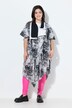 Veste longue, imprimé all-over, coupe Straight Fit plus longue que la normale
