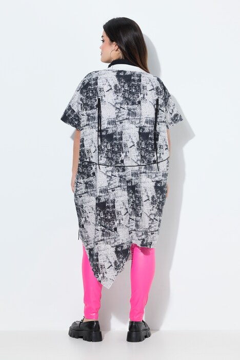 Chaqueta, ajuste Straight Fit más largo, estampado por toda la prenda