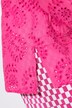 Bluse, A-form, hulbroderi, lange ærmer