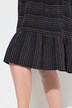 Tunic, A-line, muslin, stripes, flounces