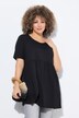 T-shirt dal taglio svasato con cucitura elastica, scollo a girocollo e mezze maniche