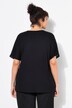 T-shirt oversize. Col tunisien et manches courtes. Empiècement en mesh