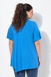 T-shirt con scritta, volant, scollo a V e mezze maniche