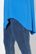 T-shirt con scritta, volant, scollo a V e mezze maniche