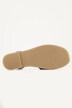 Slingback-sandaler, raffia, ruskind, bredde H