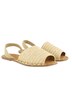 Slingback sandály, Raffia, hedvábí, šířka H